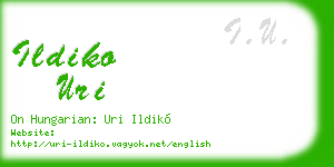 ildiko uri business card